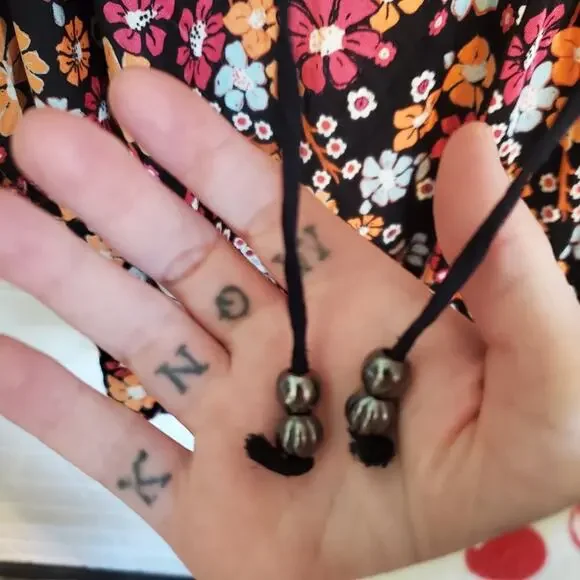 Free People Daisy Jane Long Sleeve Mini Dress Flowy Loose Fit Black Floral - Picture 6 of 13